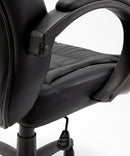 Sedia Poltrona Presidenziale da Ufficio in Similpelle Bozzini President Nero