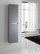 Mobile da Bagno a Colonna 2 Ante in Melaminico 35x32x160cm TFT Bali Piombo