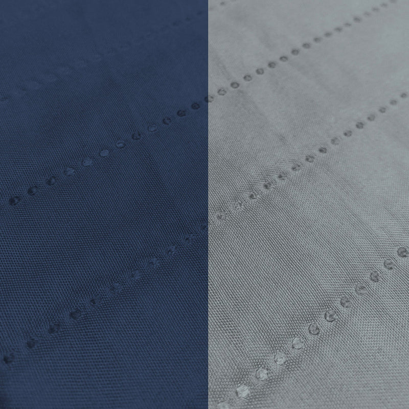 Copridivano Impermeabile Trapuntato Double Face in Microfibra Blu Scuro\/Grigio Chiaro Varie Misure
