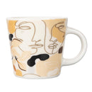 Set 6 Tazzine da Caffè Ø5,8x5,8 cm in Bone China VdE Tivoli 1996 Face to grey