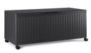 Baule Contenitore da Esterno 182x89,4x70h cm Apertura Facile e Ruote in Alluminio Ocean L Antracite 