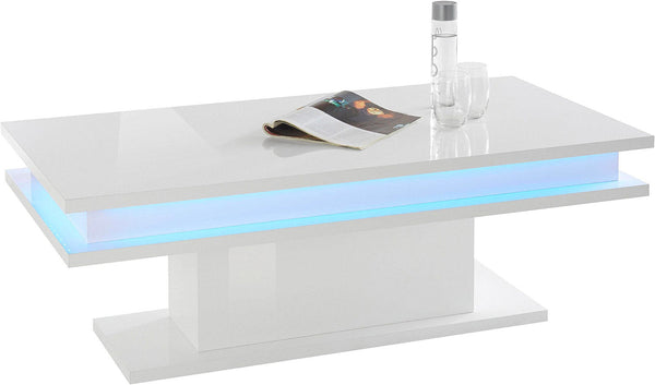 prezzo Tavolino da Caffè 100x55x42 cm Little Big Bianco Lucido