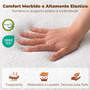 Materasso Pieghevole in Memory Foam 120x195x10 cm con Rivestimento Lavabile Grigio      