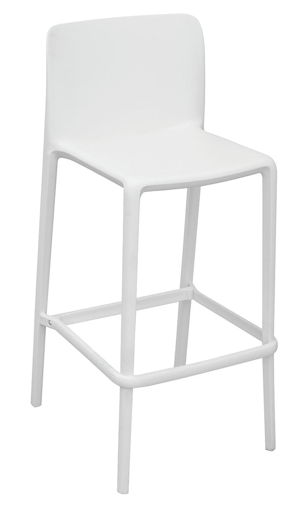 prezzo Sgabello 46x102x48 cm Palermo in Polipropilene Bianco