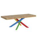 Tavolo Allungabile 180-440x90x77 cm Volantis Premium Quercia Natura Telaio 4B 