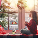 Babbo Natale con Paracadute Decorazione Addobbo Natalizio Rosso e Oro 60 cm