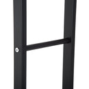 Portalegna Legnaia Verticale in Ferro 40x25x150 cm da Interno Max 100Kg  Nero