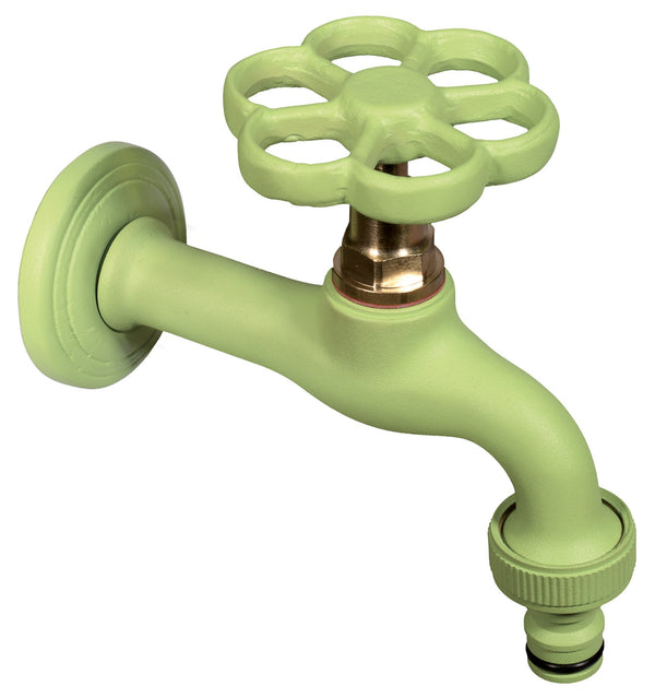 sconto Rubinetto Colorato per Fontana da Giardino in Ottone Belfer RUB/024 Verde Acido