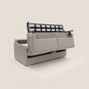 Divano Letto 3 Posti 189x96x96 cm Evans in Tessuto Panna