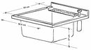 Mobile Lavatoio 60x60x85cm 2 Ante Asse in Legno Montegrappa Marella Bianco con Cesto