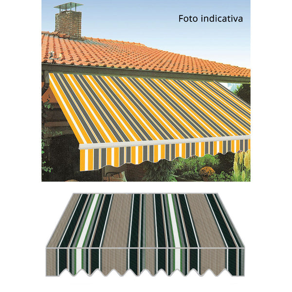 online Markise mit einziehbaren Armen 300 x 250 cm, Polyestergewebe, verschiedene Farben