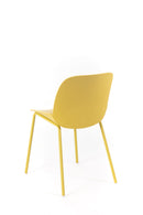 Set 4 Sedie 55x46xH79 cm in Polipropilene Eva Senape