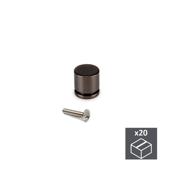 Emuca Möbelknopf Titan Zamak 20 Stück acquista