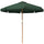Ombrellone da Giardino Ø325x250 cm in Bambù e Poliestere Verde