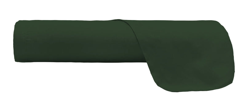 Lenzuolo Sopra in Cotone Tinta Unita Verde Oliva