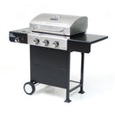 Barbecue a Gas 3 Bruciatori con Fornello Laterale Sochef Gustoso