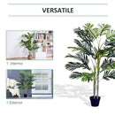Pianta Artificiale Palma H150 con Vaso Verde