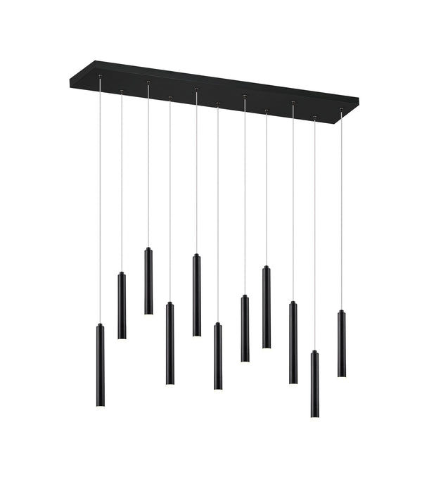 acquista LED-Pendelleuchte für den Innenbereich aus mattschwarzem Metall