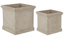 Set 2 Vasi Cement Qu Sabbia