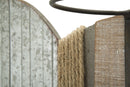 Porta Bottiglie da Muro Balena 80x12,5x25 cm in Ferro e MDF