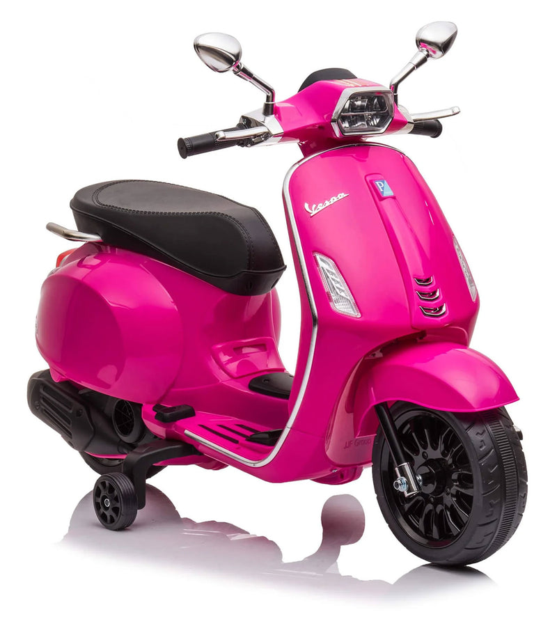 Scooter Elettrico per Bambini Licenza Ufficiale Piaggio Vespa 12V 4,5Ah Rosa       