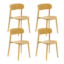 Set 4 Sedie 48x52xH77,5 cm in Polipropilene Cindy Senape