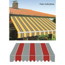 Tenda da Sole con Bracci Retrattili 3x2,5m Tessuto in Poliestere Disegno P3011