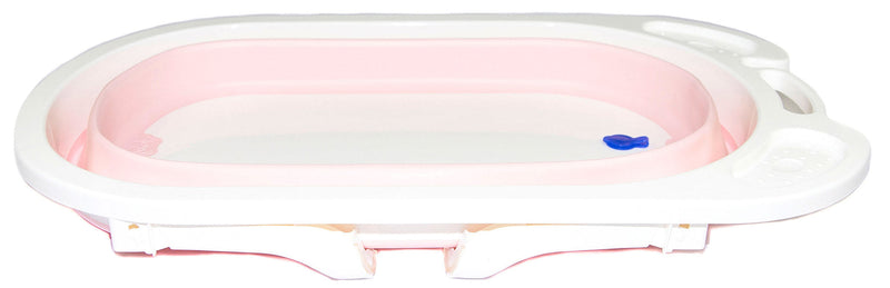 Vaschetta Bagnetto per Neonati Antiscivolo Pieghevole con Scarico  Rosa