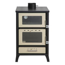 Stufa a Legna con Forno 22 KW 50,5x58,5xH91,5 cm Marika Beige
