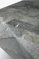 Tavolino da Soggiorno 120x70x40 cm in Pietra Fossile Diamond medium Grigio