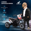 Moto Elettrica per Bambini Licenza Honda CRF450RL 6V Velocità: 3 km/h Grigio  