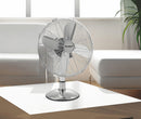 Ventilatore da Tavolo 30cm Oscillante 3 Velocità  35W Kooper Eolo Cromato