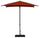 Ombrellone da Giardino 2x2 m Palo Ø38 mm in Alluminio Tessuto Dralon Acrilico Border Terracotta