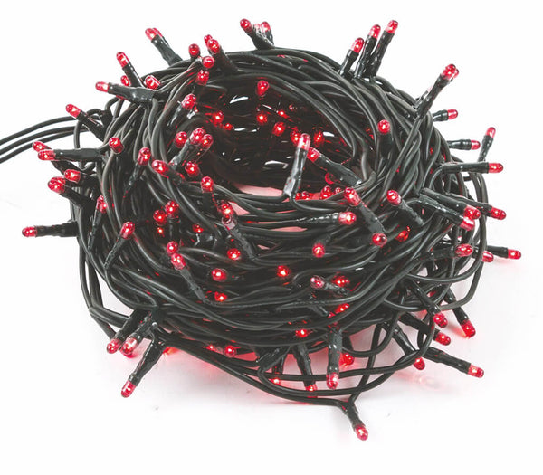 acquista Weihnachtsbeleuchtung 180 Mini-Glühwürmchen 7,8 m Rot Indoor Soriani