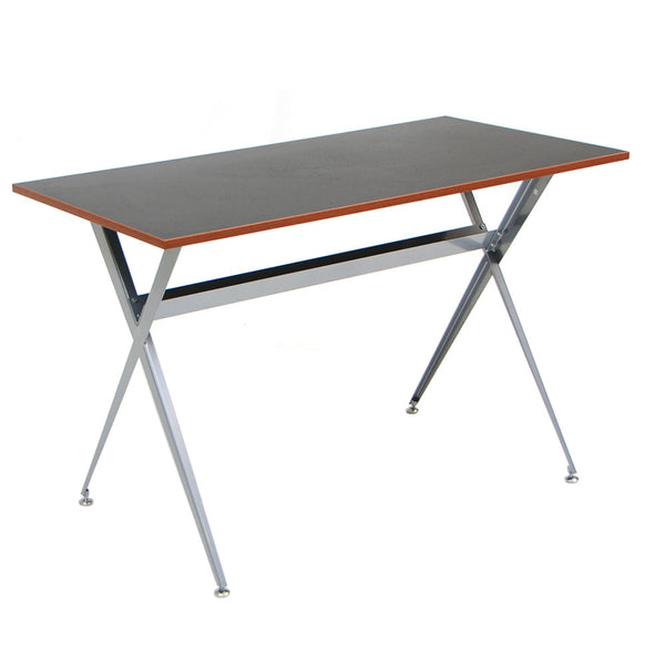 online Schreibtischplatte 120 x 60 cm in schwarzer Melanic-Struktur im Eisenformat