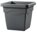 Vaso 38x38x33,5 cm in Polipropilene Quadro 38 Antracite