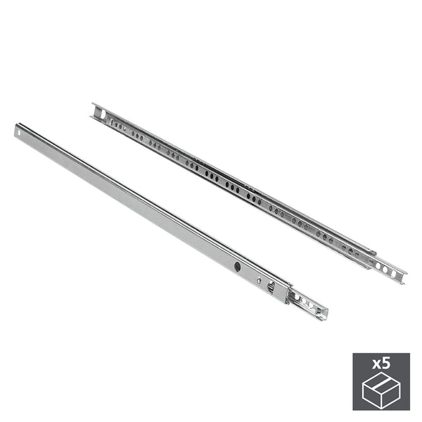 prezzo Emuca Kugelschubladenführungen 17 x 342 mm Teilauszug verzinkt 5 Stück