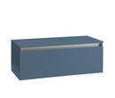 Mobile da Bagno Sospeso e Cassetto Soft Closing per Lavabo in Appoggio in Melaminico 100x45x37cm TFT Ibiza Blu