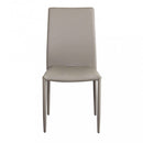 Sedia Cammie 41x50x91 h cm in Similpelle Tortora