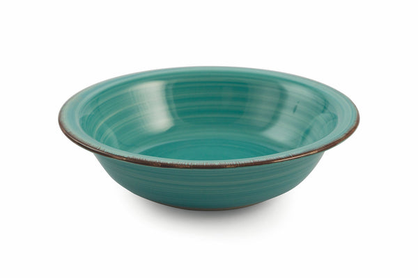 Set 6 Suppenteller aus Steinzeug Ø21,5 cm Villa d'Este Home Tivoli Türkis New Baita acquista
