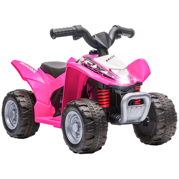Quad Elettrico per Bambini licenza ufficiale HONDA con Luci LED Clacson e Pedale Rosa sconto