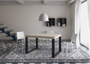 Tavolo Allungabile 140-244x90x77 cm Tecno Premium Cashmere Telaio Antracite 