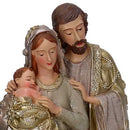 Natività resina oro e bianco cm 15x10,5xh31,5