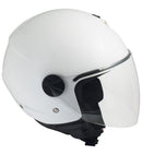 Casco Jet per Scooter Visiera Lunga CGM Florence 107A Bianco XS - (53-54 cm)