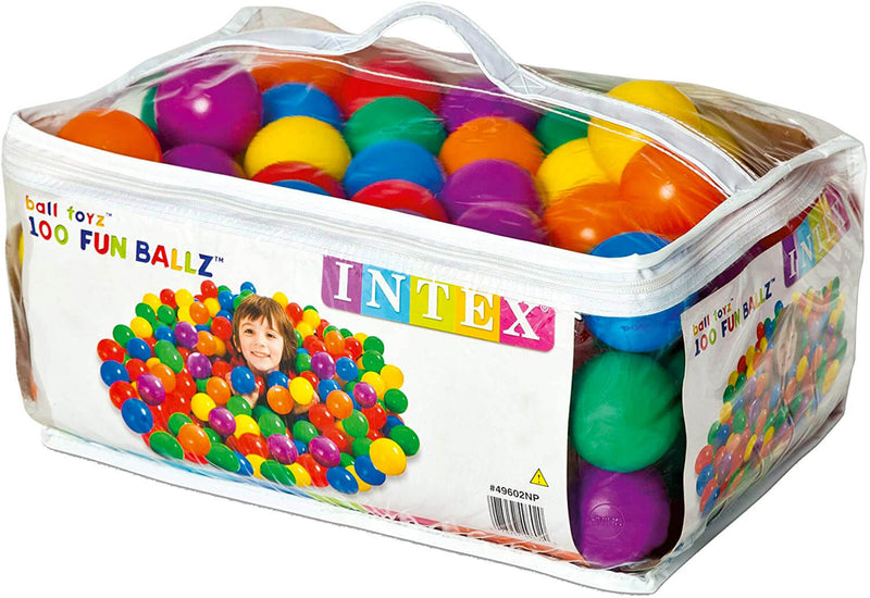 Set 100 Palline Colorate Ø6,5 cm Galleggianti con Sacca Intex 49602