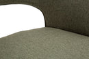 Set 2 Sedie Helsinki 51x80x53 cm in Tessuto Verde/Nero