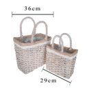 Set 2 Borse Alte Rettangolari H 53 cm