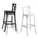 Set 4 Sgabelli 40x36x91 cm in Polipropilene Pompei Tortora