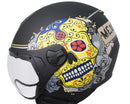 Casco Jet per Scooter Visiera Sagomata CGM Cancun 107S Nero Opaco