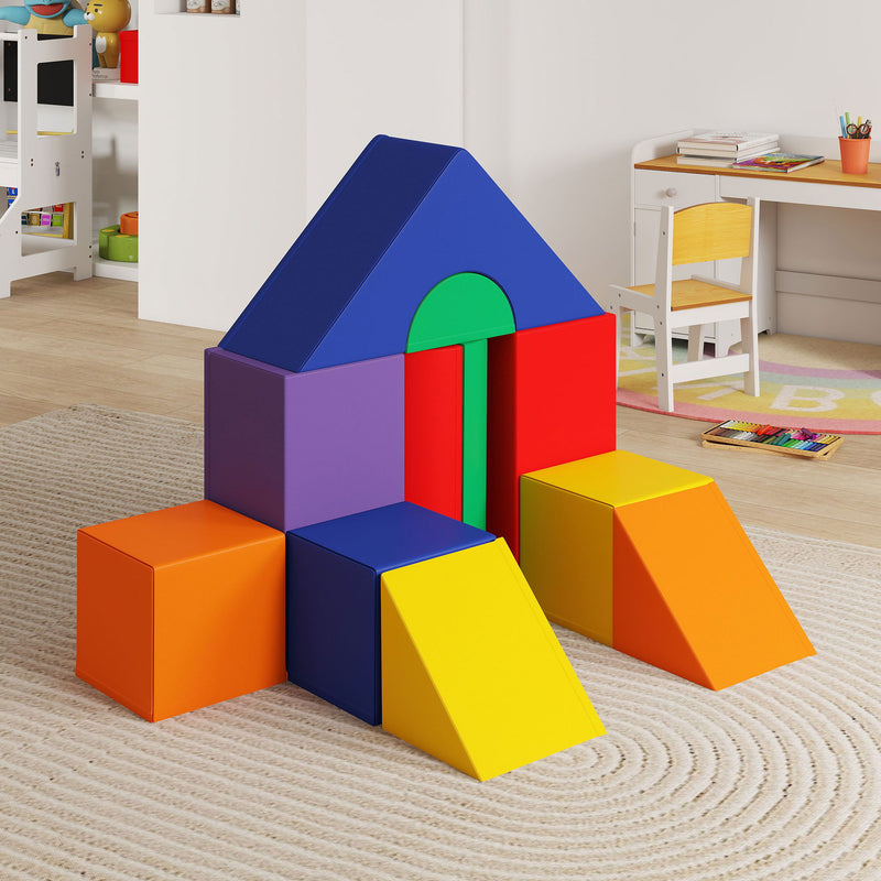 Set 11 Costruzioni Morbide per Bambini da 1-3 Anni in PU e EPE Multicolore   